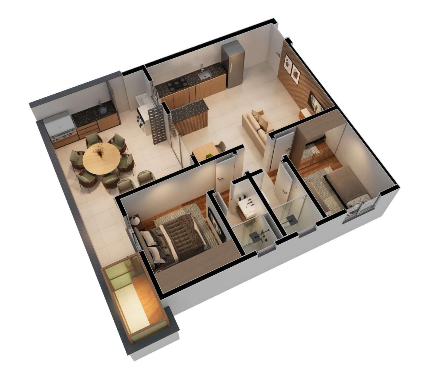 Apartamento, 2 quartos - Foto 14