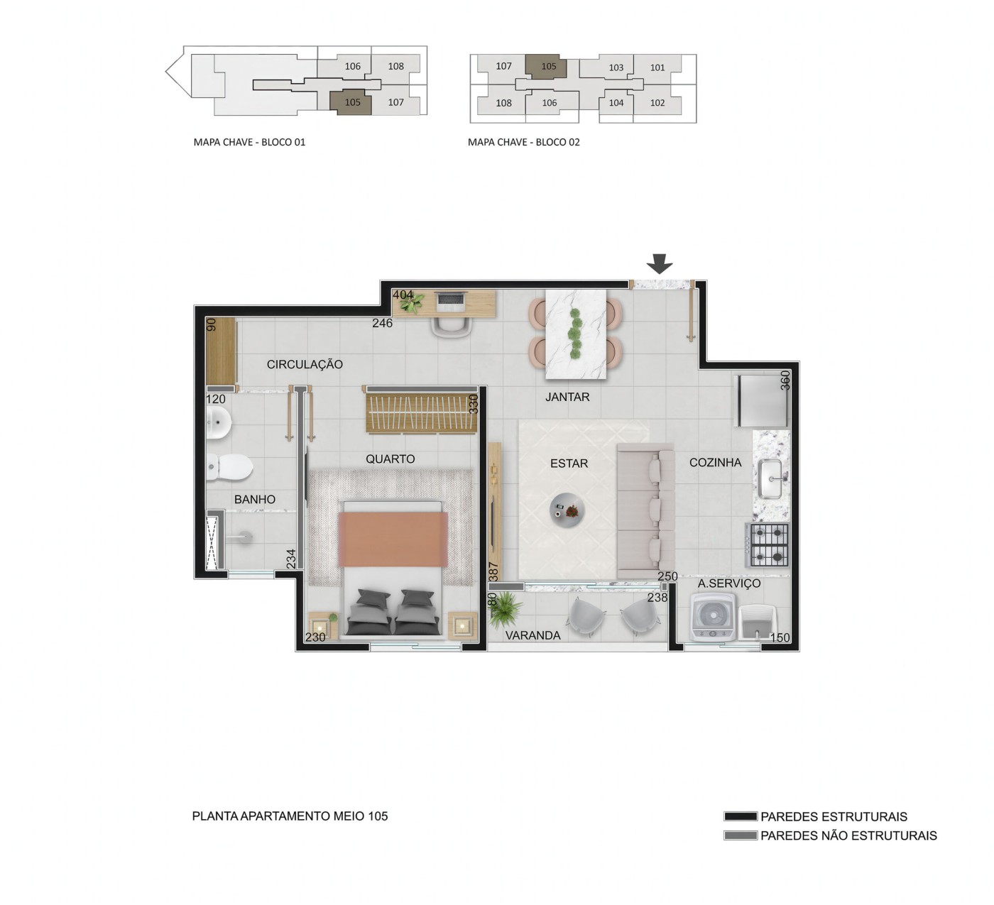 Apartamento, 2 quartos - Foto 38