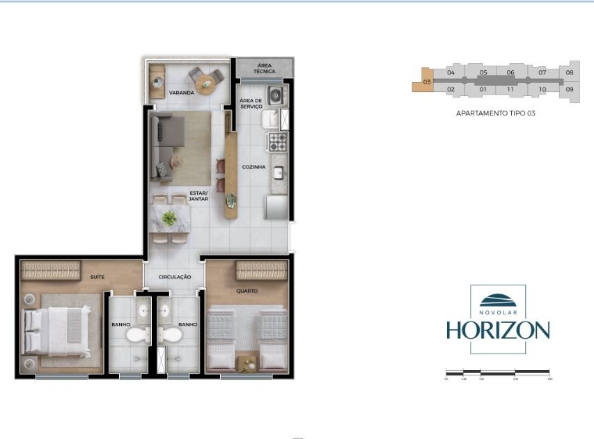 Apartamento, 2 quartos - Foto 22