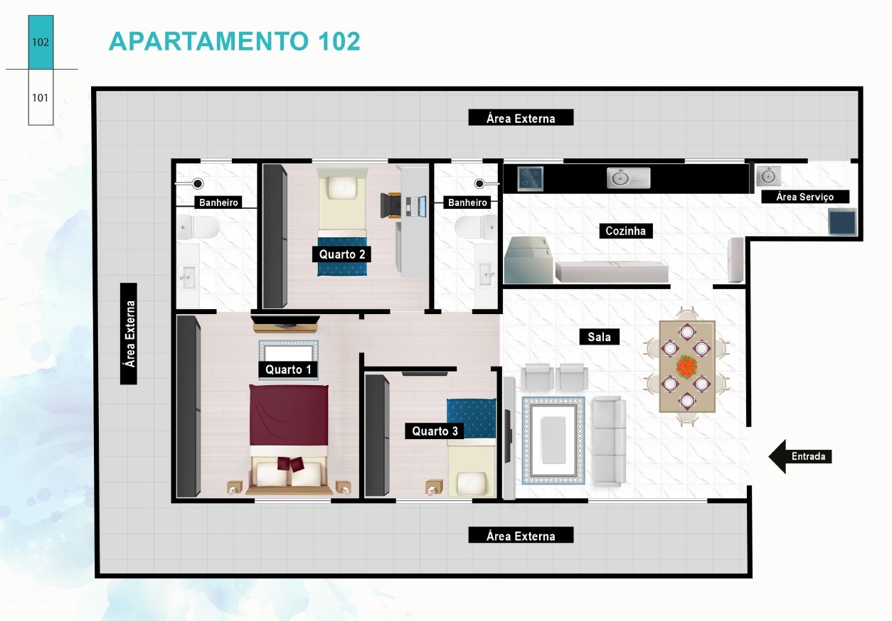 Apartamento, 2 quartos - Foto 14