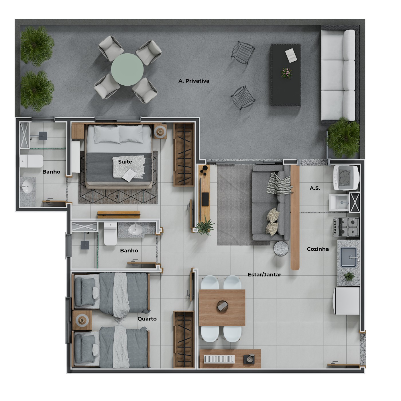 Apartamento, 2 quartos - Foto 30