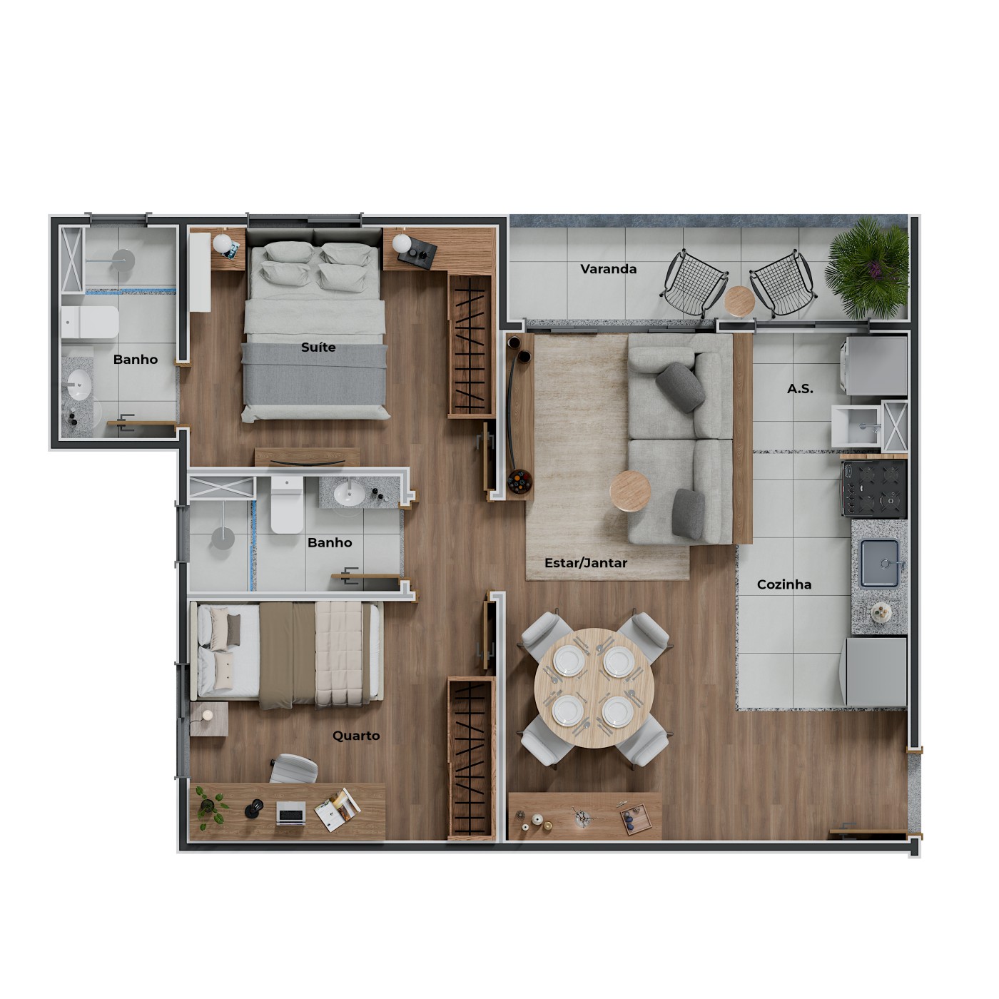 Apartamento, 2 quartos - Foto 28
