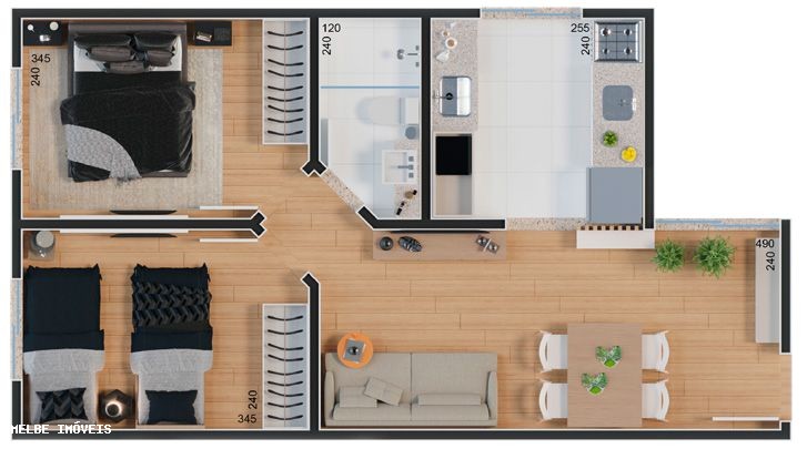 Apartamento, 2 quartos - Foto 12
