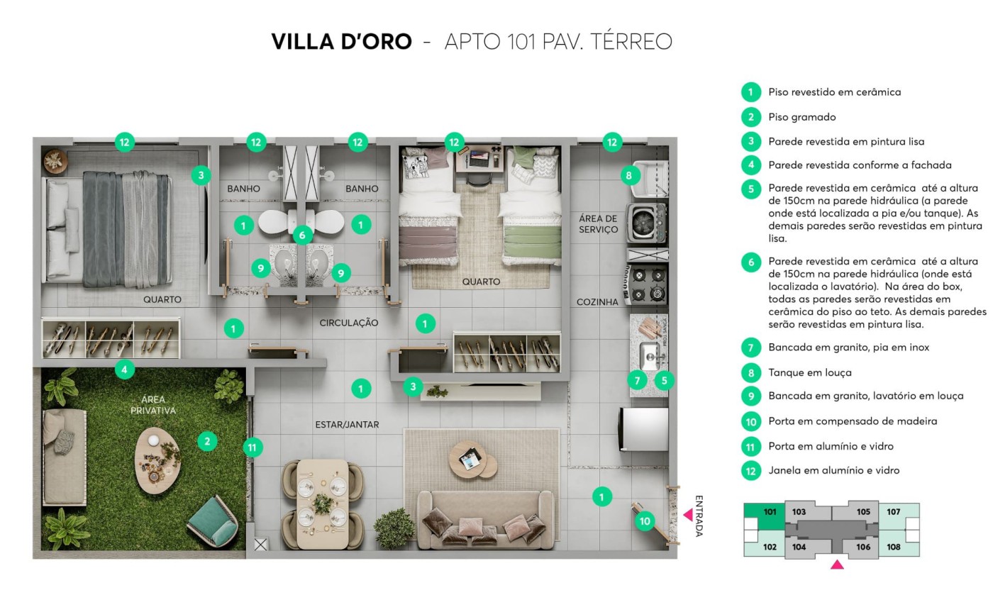 Apartamento, 2 quartos - Foto 15