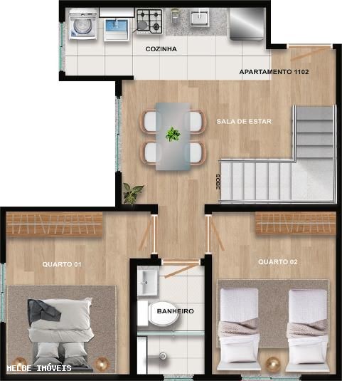 Apartamento, 2 quartos - Foto 17