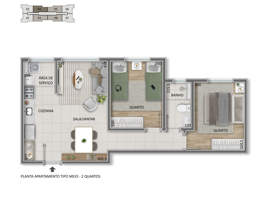 Apartamento, 2 quartos - Foto 20